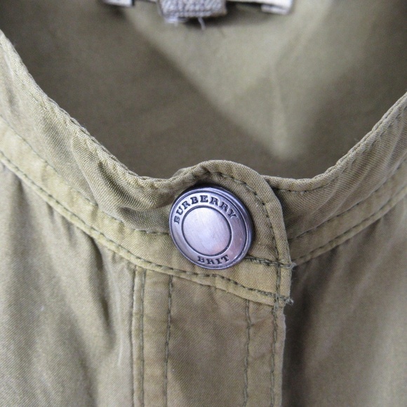 Burberry Brit Dress Womens 4 Green 100% Mulberry - Picture 4 of 8